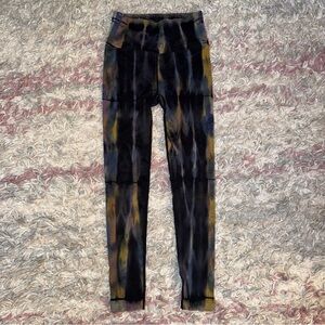Spiritual Gangster tie dye ribbed leggings XS / S EUC